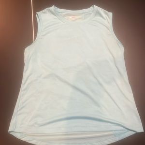 light blue tank top
